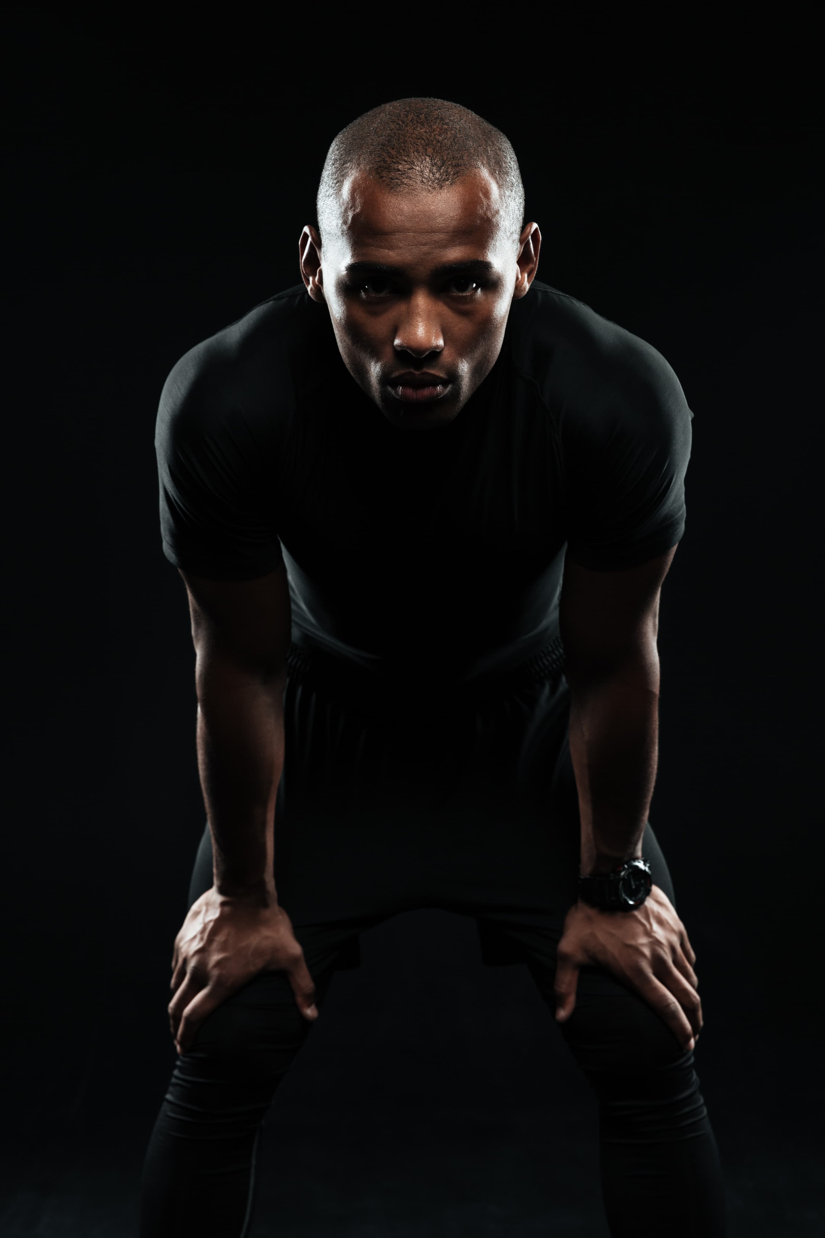 Athlete preparing for a workout